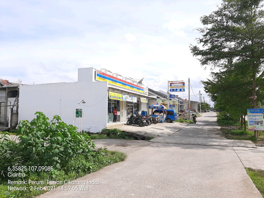 foto posisi tengah perumahan TAMAN CIKARANG INDAH [ Pengembangan Tahap ke-2 ]