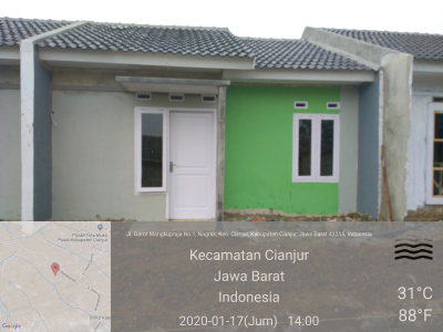 foto contoh rumah perumahan Prima Nagrak Nusantara
