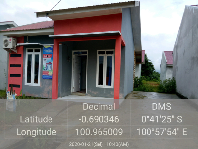 foto contoh rumah perumahan Griya permata rumbio 
