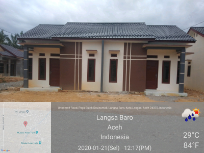foto contoh rumah perumahan AHZA NUSA RESIDENCE