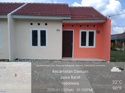foto contoh rumah perumahan Dawuan Indah