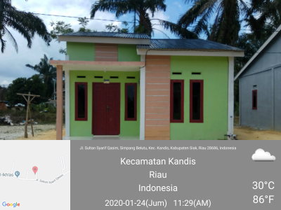 foto contoh rumah perumahan Belutu Agung Permai