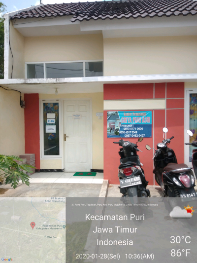 foto contoh rumah perumahan Griya Puri Asri
