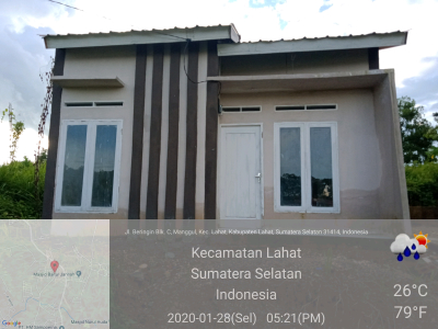 foto contoh rumah perumahan Griya Rafika Blok C Ujung