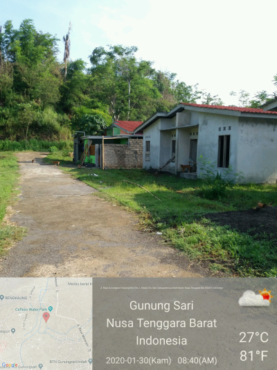 foto contoh rumah perumahan Gunungsari Asri