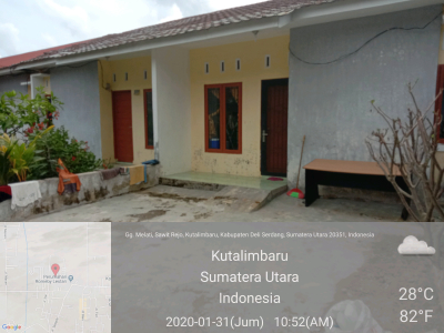foto contoh rumah perumahan Asri indah Mencirim