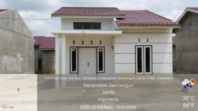 foto contoh rumah perumahan Grand Warna Residence