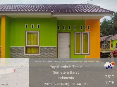 foto contoh rumah perumahan Villa Mustika