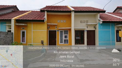 foto contoh rumah perumahan Greenland Palimanan