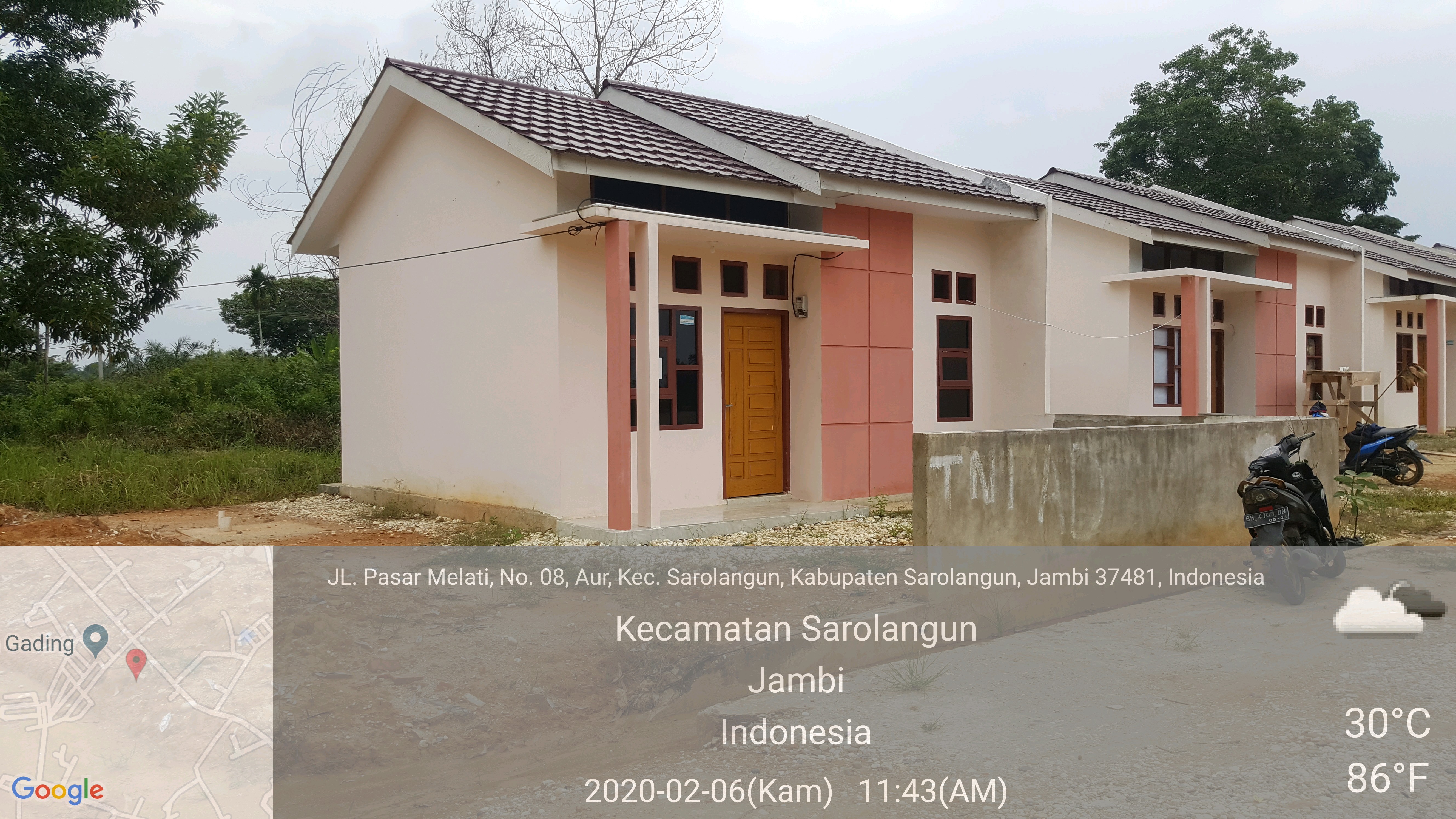 foto contoh rumah perumahan Simpang raya city