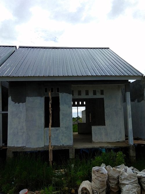 foto contoh rumah perumahan Perumnas Permata Regency 
