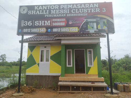 foto contoh rumah perumahan SHALLI MESSI CLUSTER 3