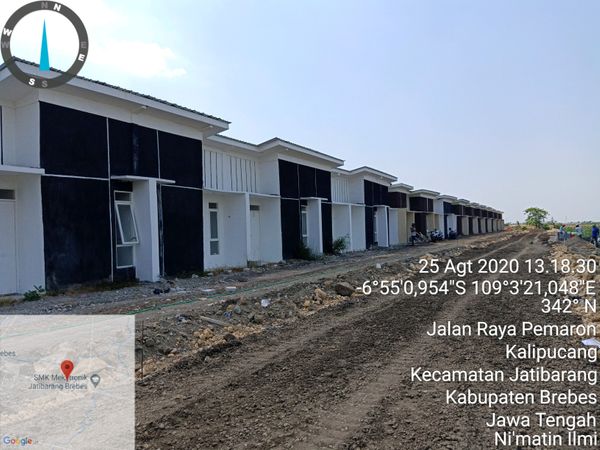 foto contoh rumah perumahan Mega Nirwana Brebes