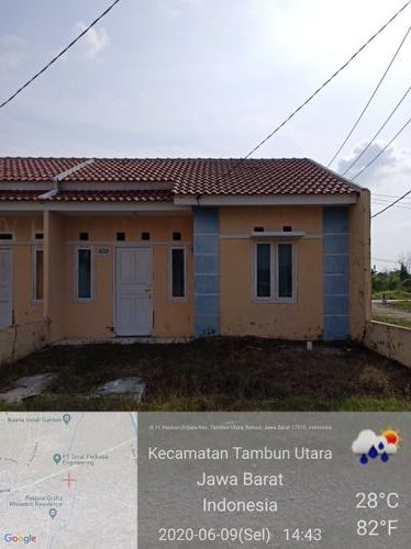 foto contoh rumah perumahan Bumi Srijaya Regency