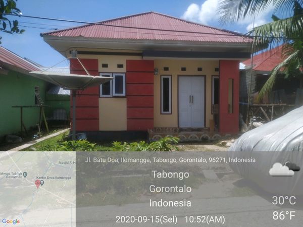 foto contoh rumah perumahan Mutiara indah tabongo