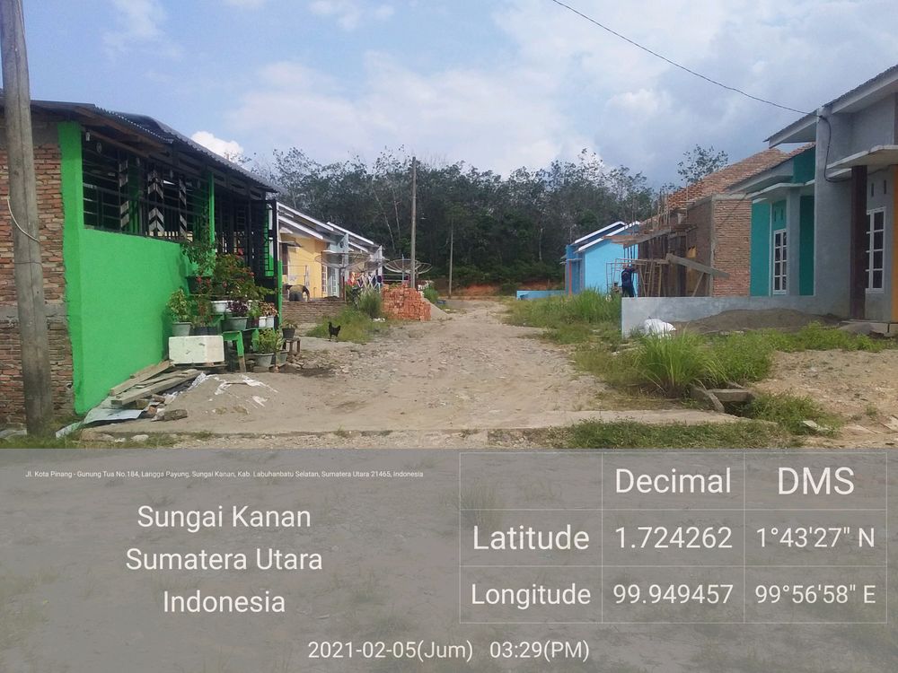 foto contoh rumah perumahan Pulo Payung Nauli.
