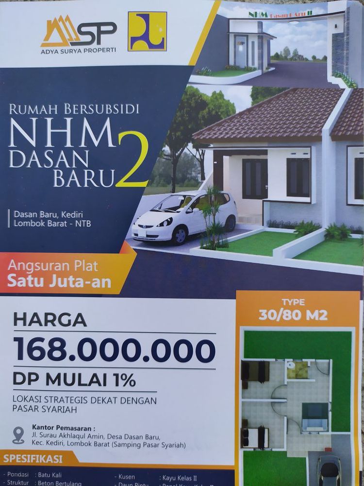 foto contoh rumah perumahan NHM DASAN BARU 2