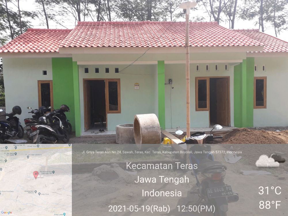 foto contoh rumah perumahan Graha Permata 10 teras