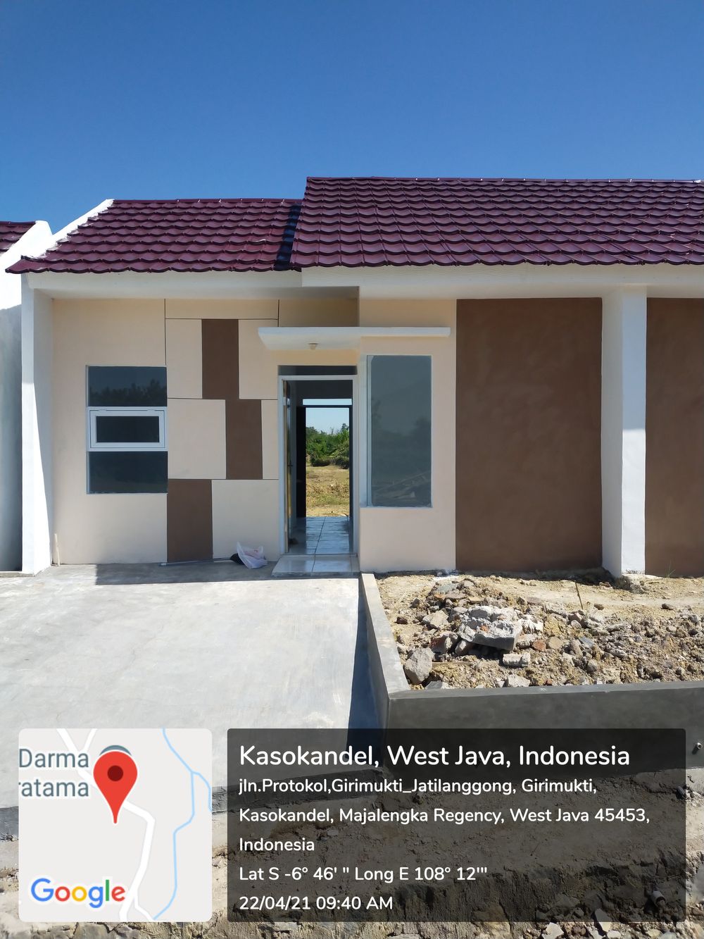 foto contoh rumah perumahan Darma Alam Pratama