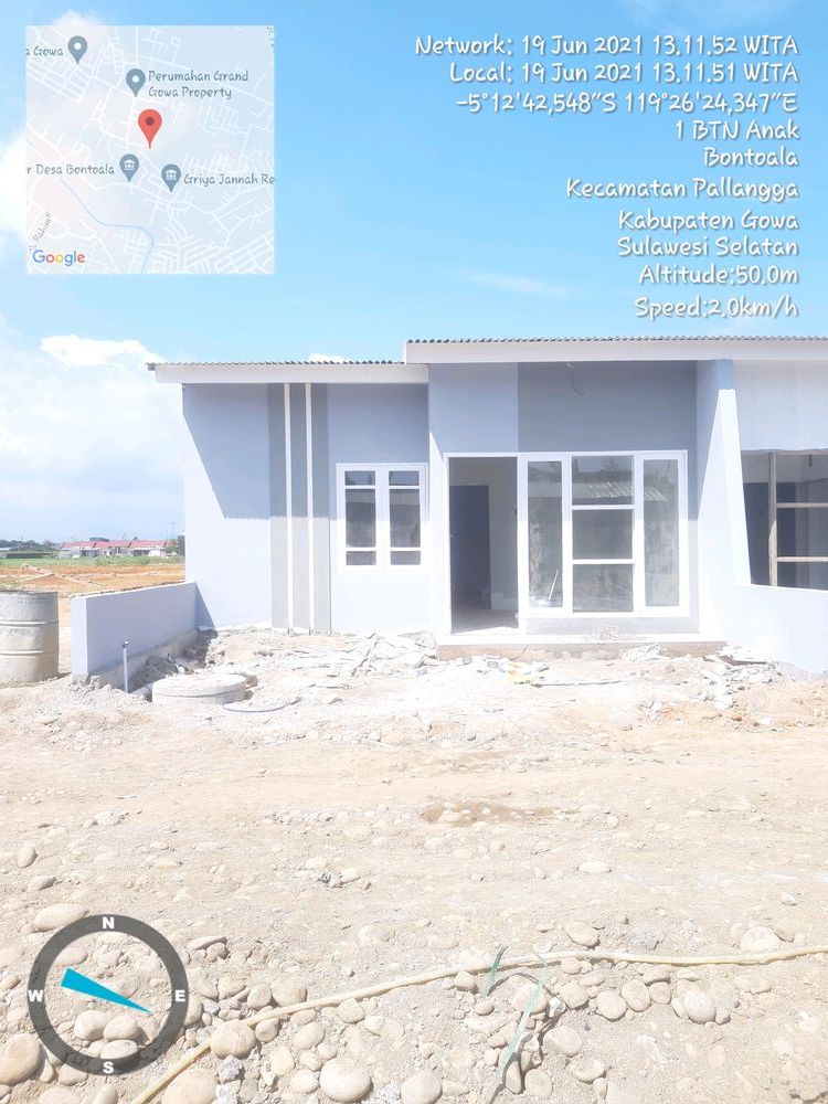 foto contoh rumah perumahan Green Nurhidayat Bontomajannang