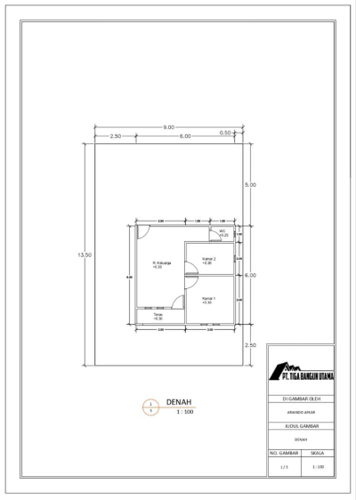 foto denah rumah tipe 36 perumahan DAMARA RESIDENCE