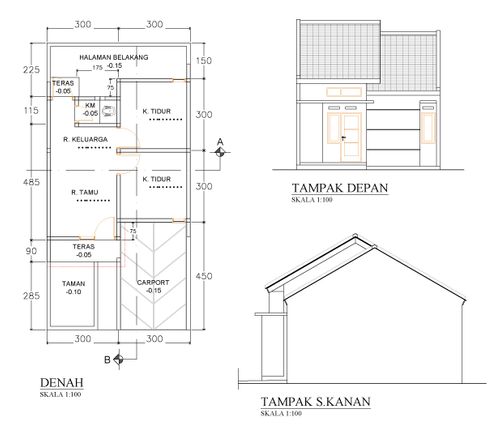 foto denah rumah tipe 36/72 perumahan Sinar Siliwangi Regency
