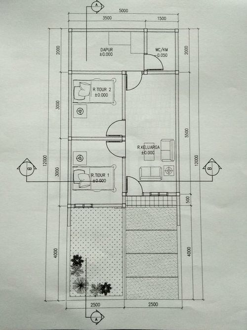 foto denah rumah tipe 34/60 perumahan Perumahan Baitijannati 