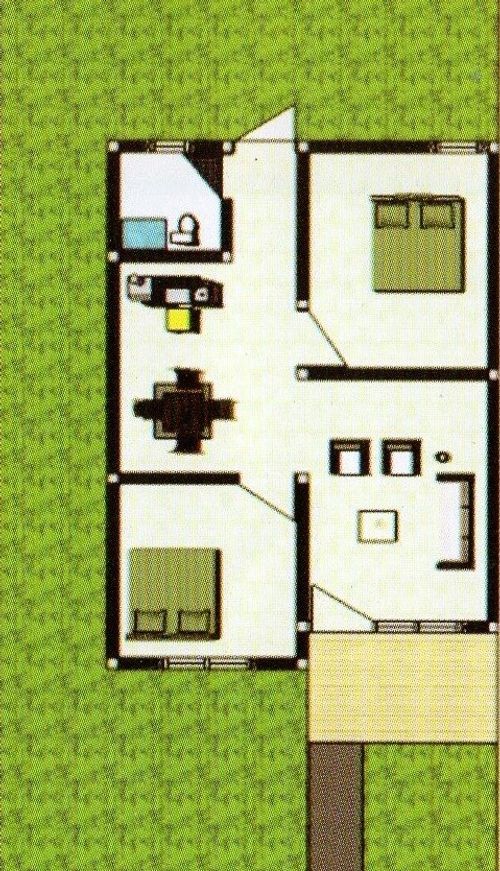 foto denah rumah tipe 36 perumahan Sukaraja Indah