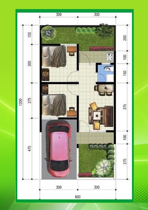 foto denah rumah tipe Minimalis Modern (Subsidi) perumahan RUMAH KITA RESIDENCE