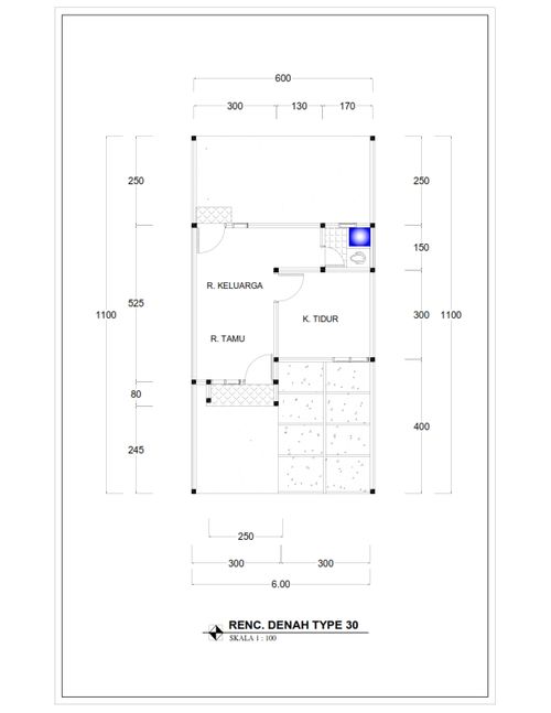 foto denah rumah tipe 30 perumahan GRIYA KALI ASRI
