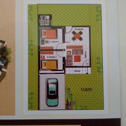 foto denah rumah tipe 36 perumahan Faanza Residence