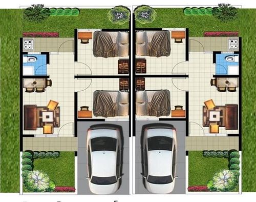 foto denah rumah tipe 36/72 perumahan PURNAMA RESIDENCE