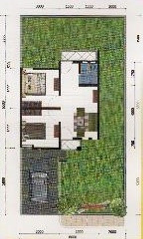 foto denah rumah tipe 36/120 Lama perumahan Perumnas Pondok Indah Cianjur