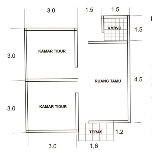 foto denah rumah tipe subsidi perumahan sangatta tama city 3