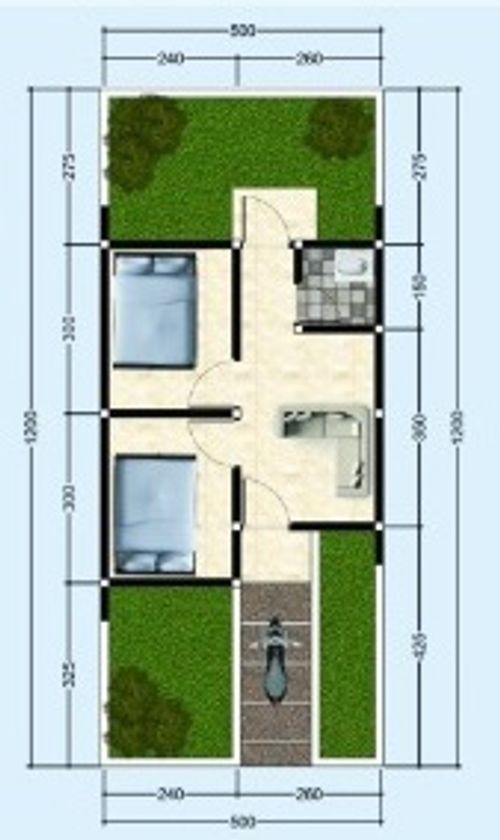 foto denah rumah tipe 30 perumahan THE METRO GRAHA -LA DIAMOND