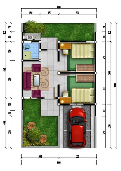 foto denah rumah tipe 30/60 perumahan NINDYA ASRI 4