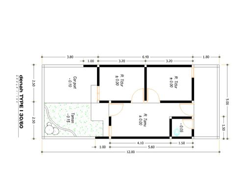 foto denah rumah tipe 30 perumahan AJUNG RESIDENCE