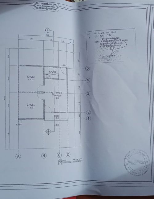 foto denah rumah tipe 36 perumahan Taman deli permai