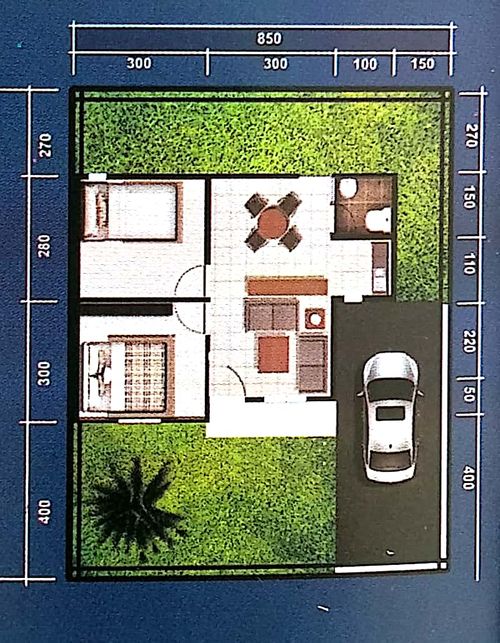 foto denah rumah tipe RSH perumahan Fazar Asri 4