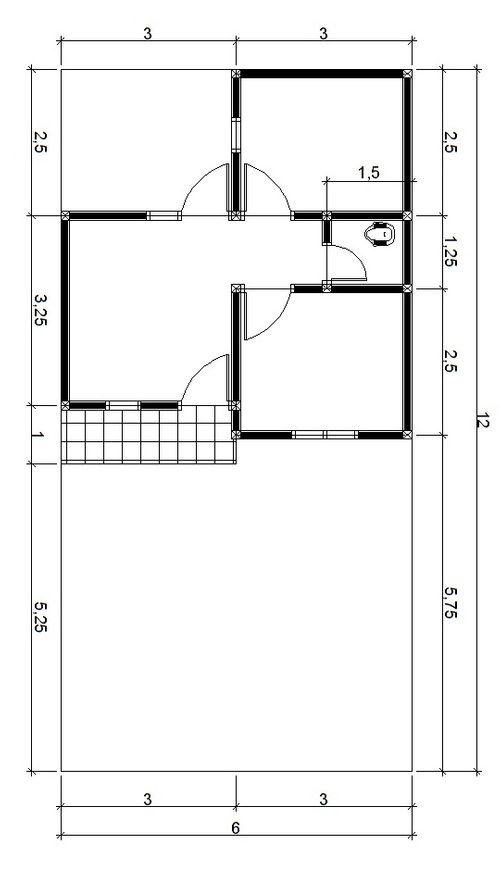 foto denah rumah tipe 30/72 perumahan KEBUN BIBIT BUAH 2