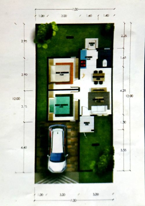 foto denah rumah tipe Rumah Subsidi perumahan Gadang Sejahtera 5 Tahap 2