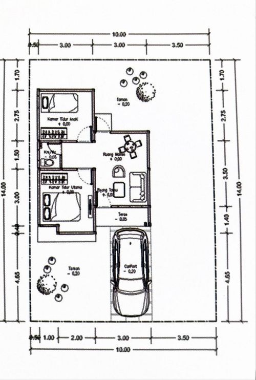 foto denah rumah tipe 36 perumahan PERUMAHAN GRAHA ARWANA RESIDENCE II