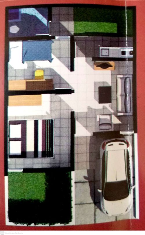 foto denah rumah tipe MARHAMAH SUBSIDI perumahan BUMI MARHAMAH