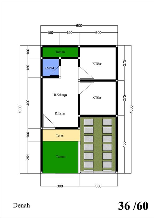 foto denah rumah tipe 36 perumahan DIAN WIRAJAYA REGENCY