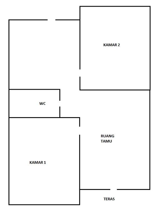 foto denah rumah tipe 36/120 perumahan GREEN DUTA