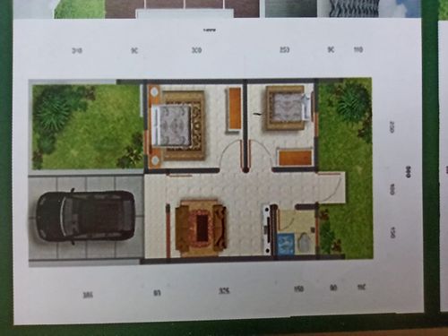 foto denah rumah tipe Aster perumahan PURI DELTA KIARA