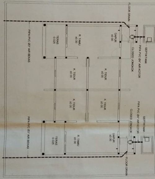 foto denah rumah tipe TIGA ENAM perumahan PERUMAHAN RATU GURGUR INDAH