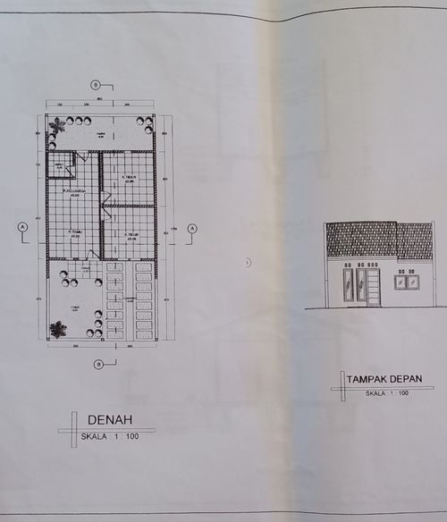 foto denah rumah tipe 36/84 perumahan Buana Tobadak Indah