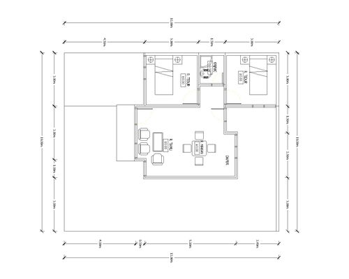 foto denah rumah tipe 45 perumahan NIRWANA RESIDENCE