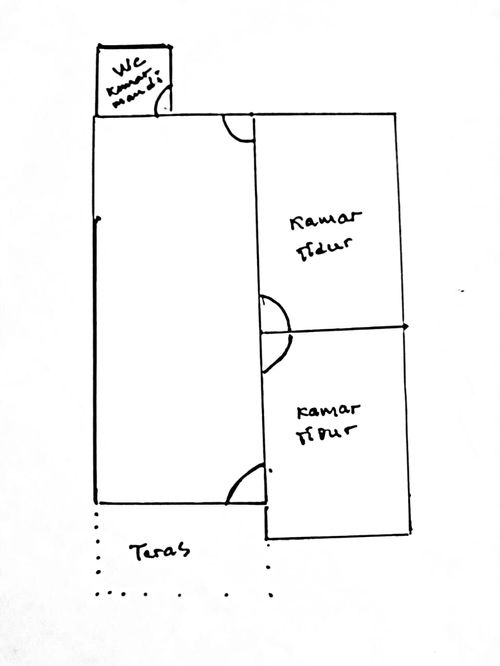 foto denah rumah tipe SUBSIDI perumahan PERUMAHAN ABADI GARDEN